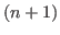 $(n+1)$
