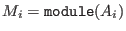 $M_i={\tt module} (A_i)$
