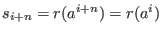 $\sigma_i^{q^m}=\sigma_i, \hbox{ for all } 1\le i \le t$