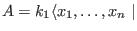 $\{ x_j x_i=c_{ij} \cdot x_i x_j + d_{ij}\}, 1 \leq i <j \leq n \rangle$