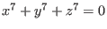 $x^3+y^3+z^3+\lambda xyz=0,\quad \lambda^3\neq-27$